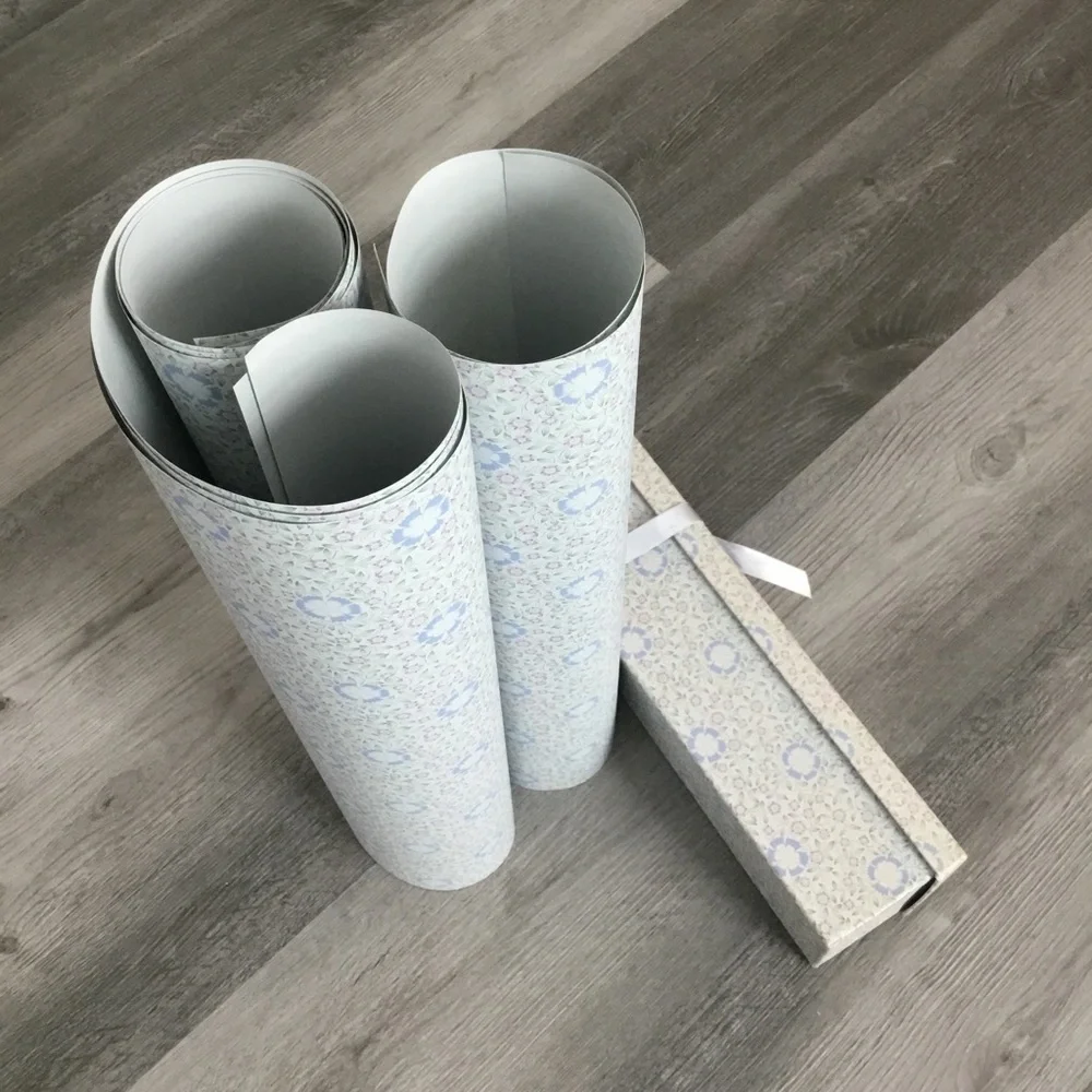 ✨Vintage Scented Blue Floral Drawer Liner Paper in Box - Picture 6 of 8